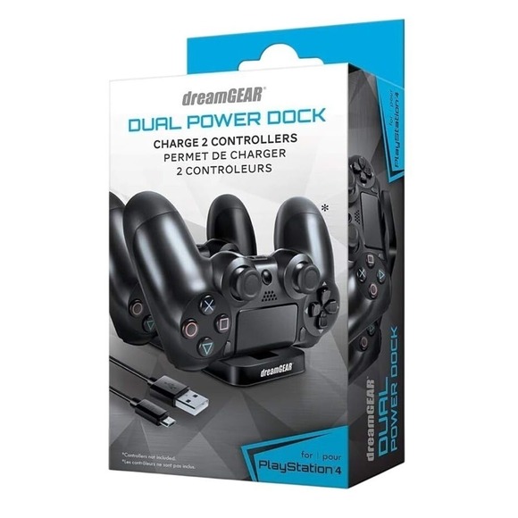 dreamGEAR Other - dreamGEAR Dual Power Dock for PlayStation 4 PS4 Controller Charger DGPS4-6432‎